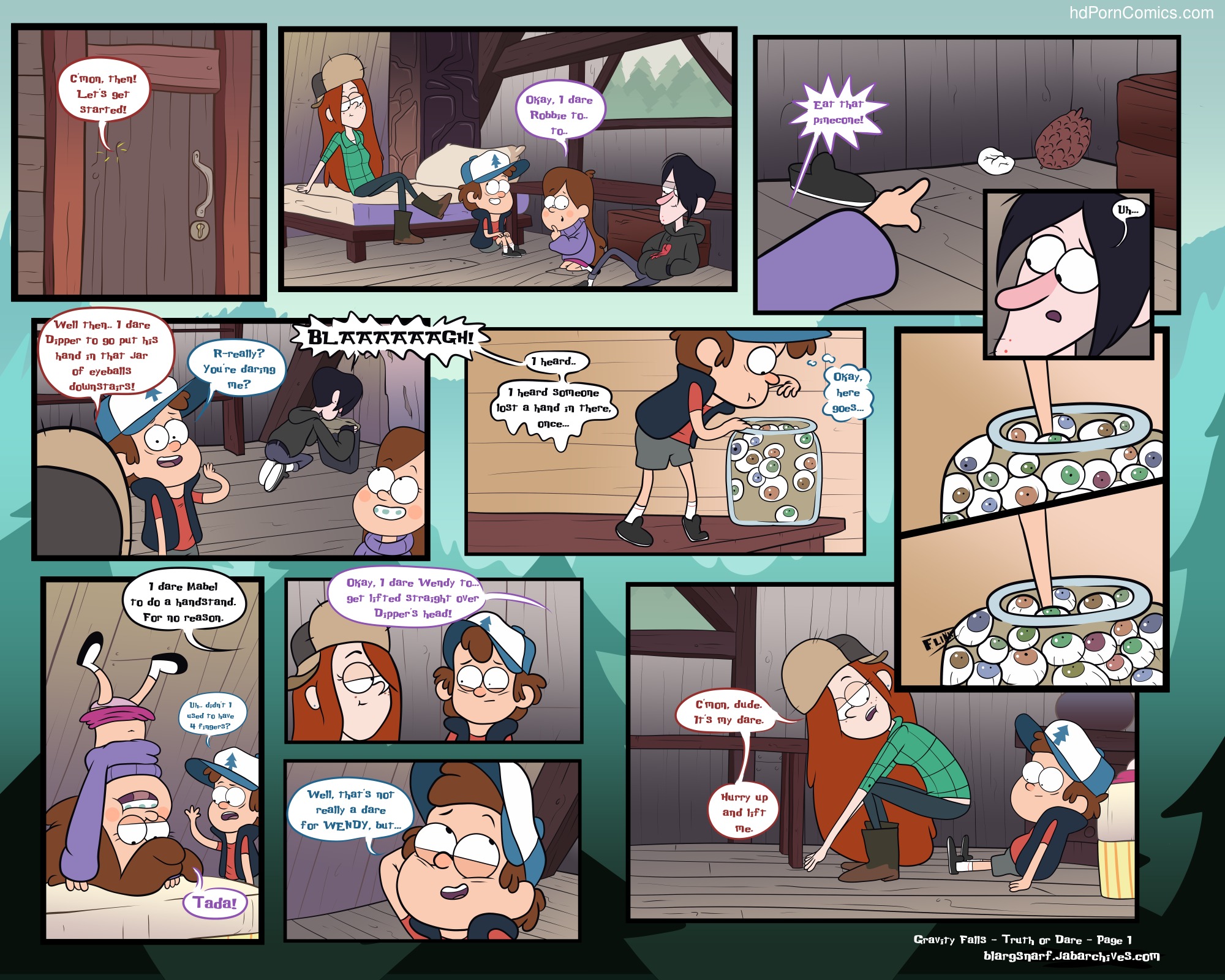 Gravity falls- truth or dare2 free sex comic